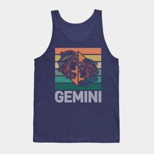 Gemini Zodiac Vintage Tank Top